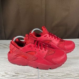 Nike Air Huarache Triple Red Athletic Sneaker Shoe Mens 8.5